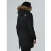 The North Face Zaneck Kadın Kışlık Uzun Parka Ceket Kapüşonlu Siyah