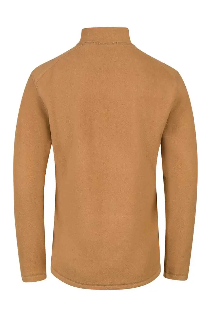 2AS Cedric Erkek Yarım Fermuarlı İnce Polar Sweatshirt Camel