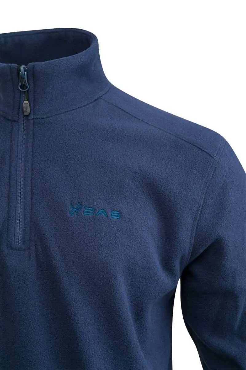 2AS Cedric Erkek Yarım Fermuarlı İnce Polar Sweatshirt Lacivert