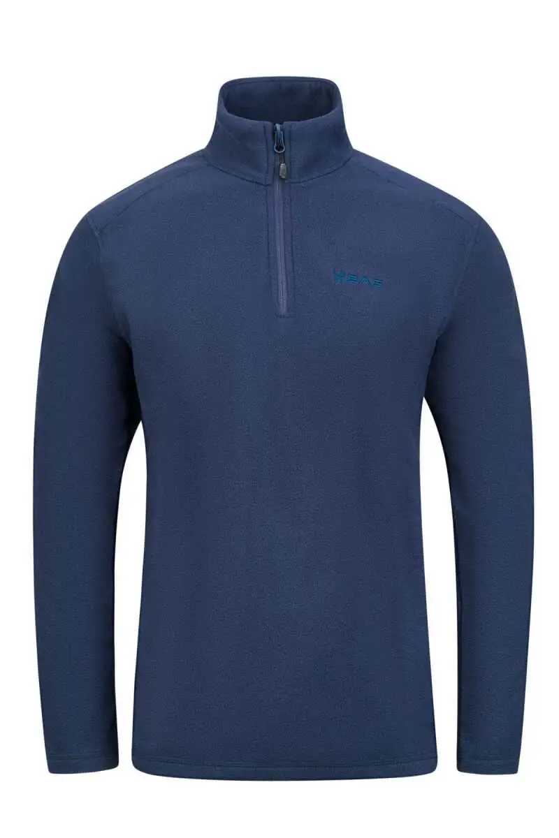 2AS Cedric Erkek Yarım Fermuarlı İnce Polar Sweatshirt Lacivert