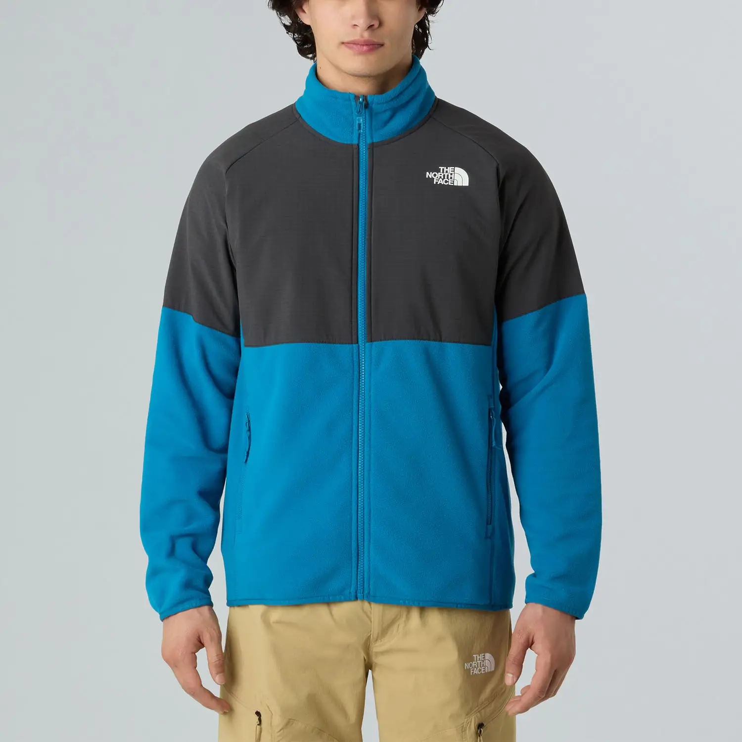 Glacier Logolu Ceket Alacakaranlık Mavisi/Asfalt Grisi