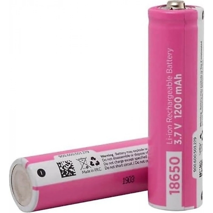 18650 1200 mah Şarj Edilebilir Li-ion Pil (Lityum iyon 1S-3.7V 1200 mah)