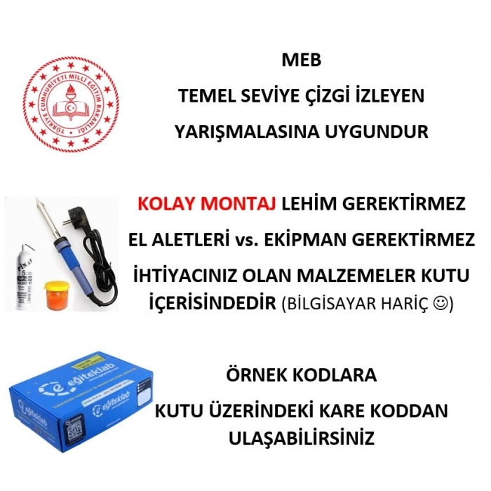 2WD MULTİTRON ARAÇ KİTİ V3ÇİZGİ İZLEYEN ENGELDEN KAÇAN BLUETOOTH (DEMONTE)