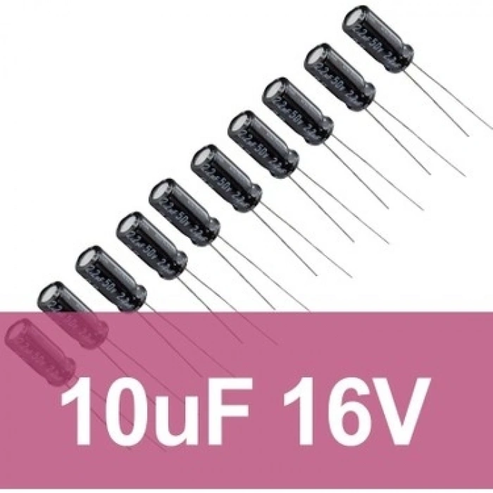 5 adet 10 uF 16V Kondansatör