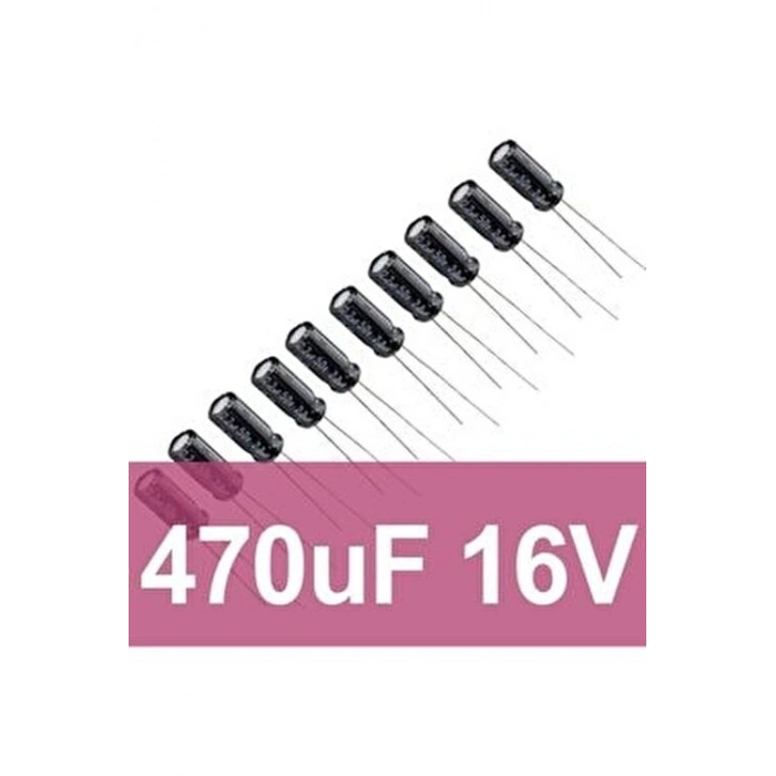 5 adet 470 uF 16V Kondansatör