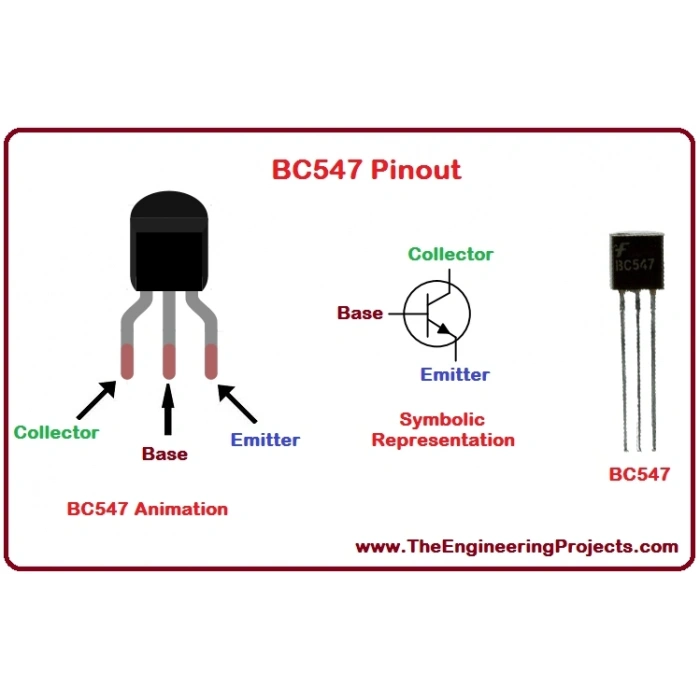 5 adet BC 547 NPN Transistör