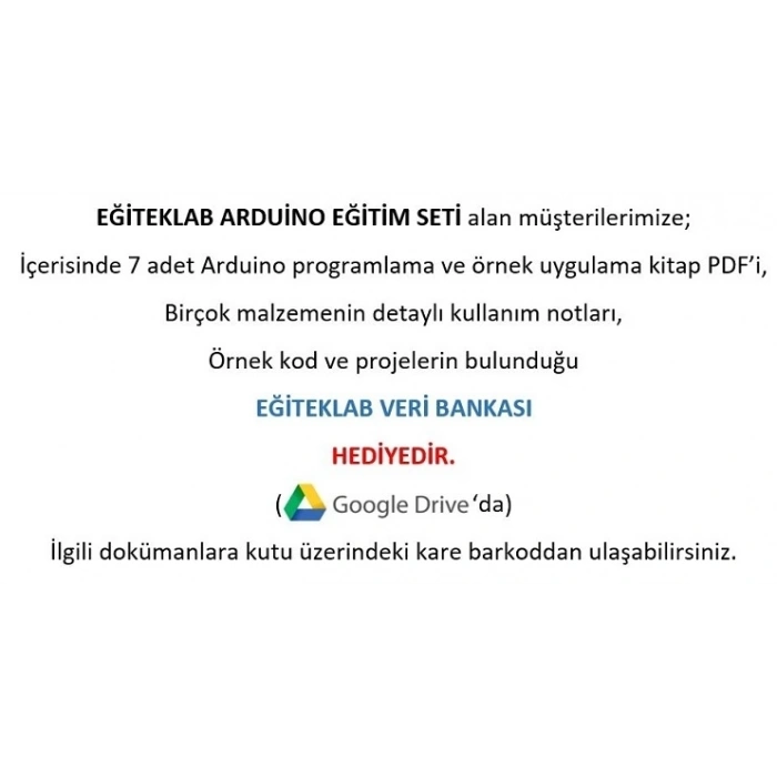 Arduino Bilgisayar Bilimi Kur 2 Dersi Eğitim Seti