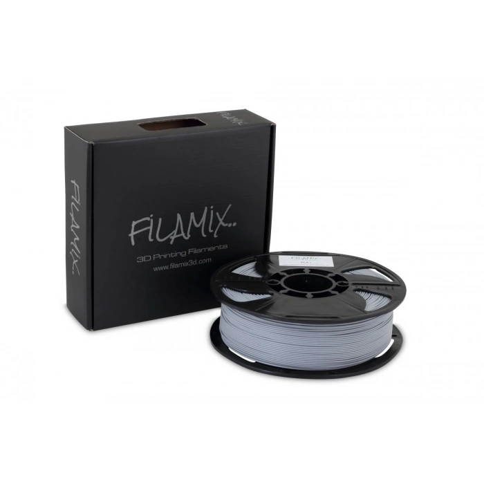 FİLAMİX 3D Yazıcı / Kalem için 1 kg PLA Filament GÜMÜŞ GRİ