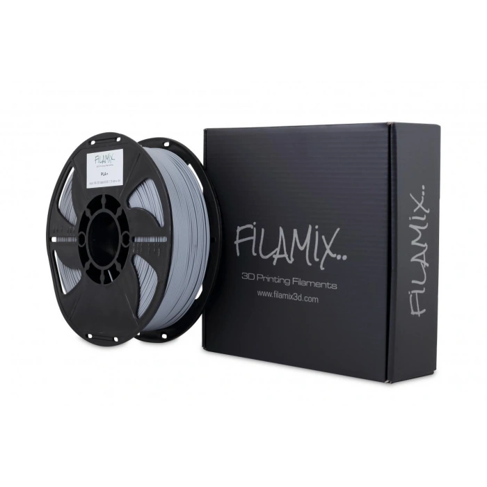 FİLAMİX 3D Yazıcı / Kalem için 1 kg PLA Filament GÜMÜŞ GRİ