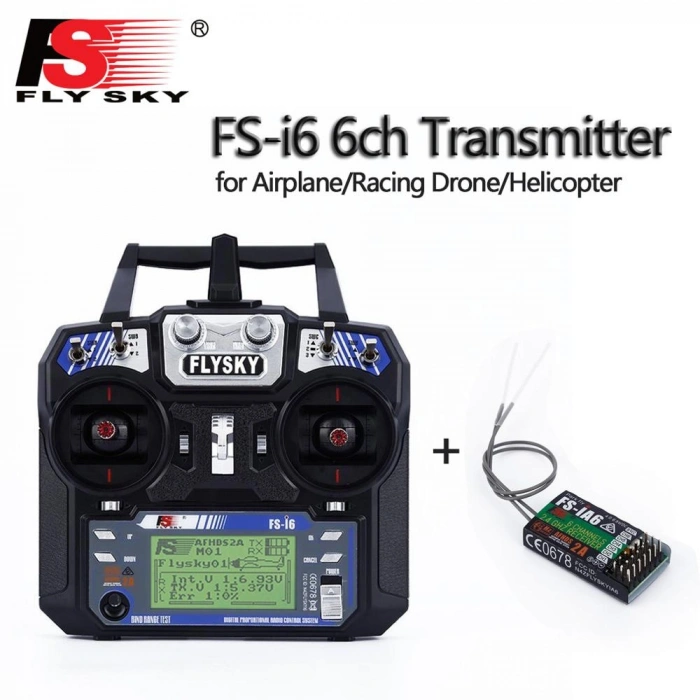 Flysky FS-İ6 2.4GHz 6 Kanal Kumanda ve 6 Kanal FS-İA6 Alıcı