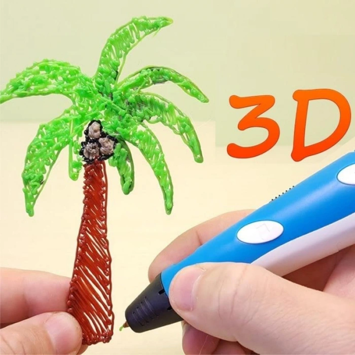 KAMUFLAJ 3D Kalem Yazıcı+10 renk 40 metre(10x4metre)PLA Filament