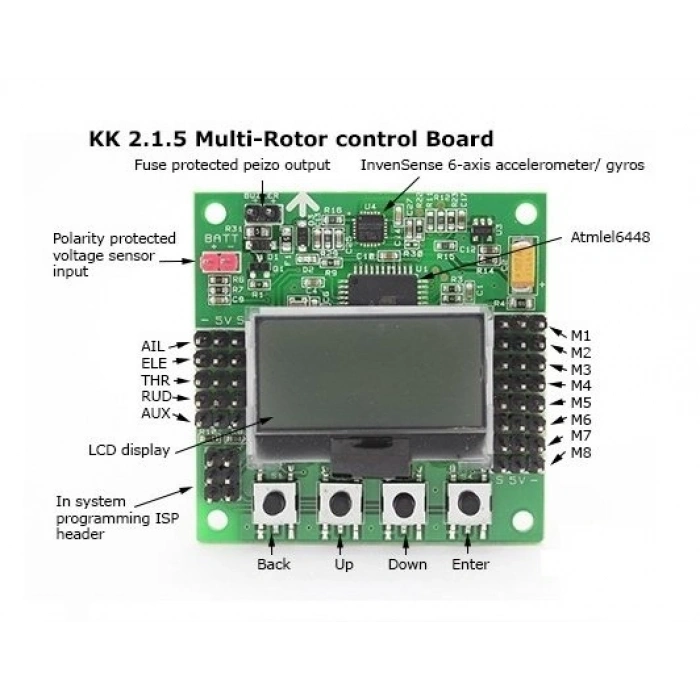 KK2 Ekranlı Uçuş Kontrol Kartı KK2.1.5