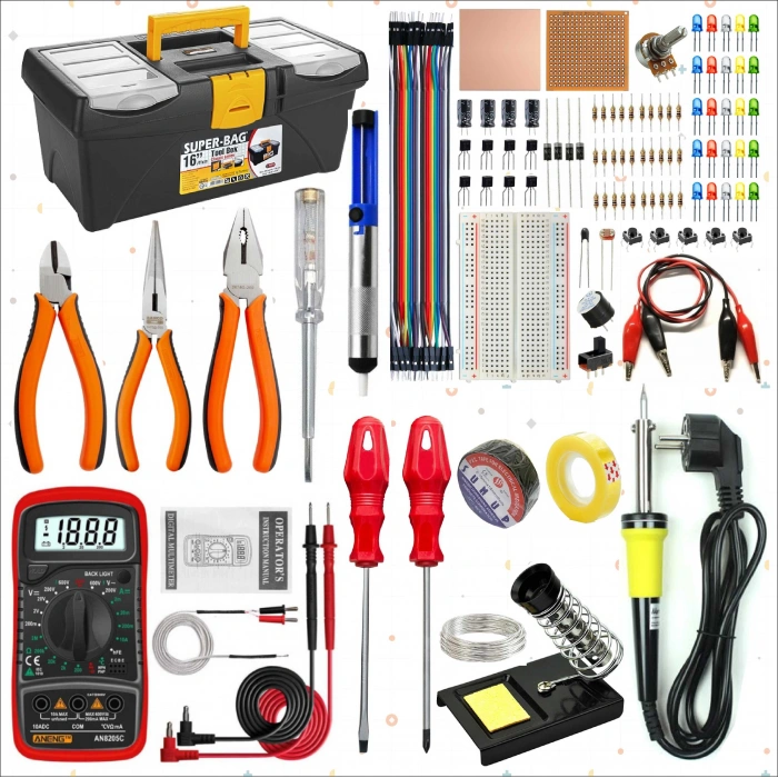 MESLEK LİSESİ ELEKTRİK ELEKTRONİK USTA 16 İNÇ TAKIM ÇANTASI (PRO)