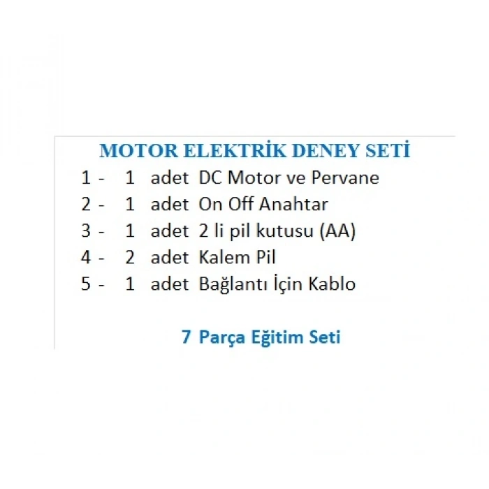 MOTOR ELEKTRİK DENEY SETİ
