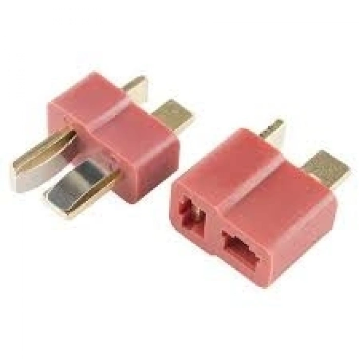T Plug Erkek ve Dişi Lipo Pil Konnektörü