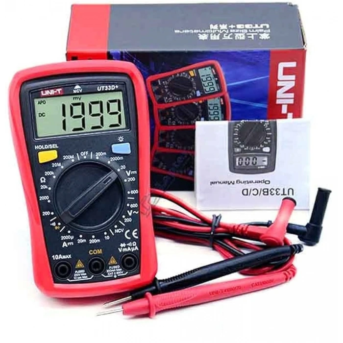Unit UT 33D+ 600v 10A Dijital Multimetre
