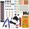 Breaboard Temel Elektronik Eğitim Full Set DT830D Multimetre Yankeski