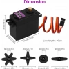 Tower Pro MG996R Yüksek Torklu Servo Motor - 180 Derece  13kg