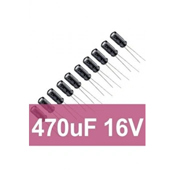 5 adet 470 uF 16V Kondansatör