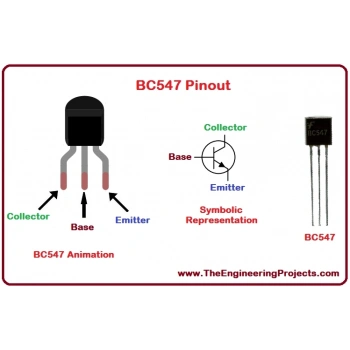 5 adet BC 547 NPN Transistör