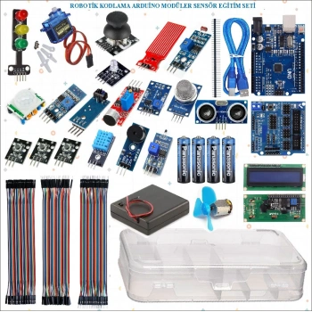 Robotik Kodlama Arduino Modüler Sensör Eğitim Seti