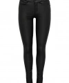 ONLANNE K MID WAIST COATED PNT NOOS Suni Deri Kadın Pantalon