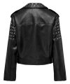 ONLY ONLDESTINY FAUX LEATHER BIKER OTW Zımba İşlemeli Suni Deri Biker Ceket