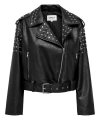 ONLY ONLDESTINY FAUX LEATHER BIKER OTW Zımba İşlemeli Suni Deri Biker Ceket