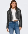 ONLY Kadın Onlcasey Suni Deri Biker Otw Ceket