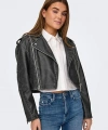 ONLY Kadın Onlcasey Suni Deri Biker Otw Ceket