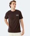 KOTON Erkek Slogan Baskılı Bisiklet Yaka Kısa Kollu Pamuklu Slim Fit Tişört