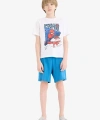 Defacto Erkek Çocuk %100 Pamuklu Baskılı Beli Lastikli Pijama Takımı
