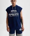 DEFACTO Lisanslı Oversize Fit Kapüşonlu Atlet