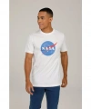 LUMBERJACK Nasa Beyaz Bisiklet Yaka Erkek T-Shirt
