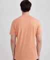 DEFACTO Slim Fit Dar Kesim Bisiklet Yaka Baskılı Kısa Kollu T-Shirt