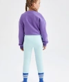 DEFACTO Kız Çocuk Slim Fit Basic Kapri Boy Tayt