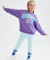DEFACTO Kız Çocuk Slim Fit Basic Kapri Boy Tayt