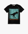 KOTON Erkek Çocuk Dinozor Baskılı Kısa Kollu T-shirt
