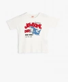 KOTON Erkek Bebek Kısa Kollu Bisiklet Baskılı Pamuklu T-shirt