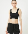 KOTON Spor Yarım Atlet Dikişsiz Fitilli Slim Fit Kapsız