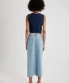 DEFACTO Kadın Long Fit Yırtmaçlı Maxi Jean Etek