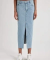 DEFACTO Kadın Long Fit Yırtmaçlı Maxi Jean Etek