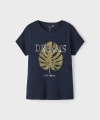 NAME IT Kız Çocuk Yaprak Desenli T-shirt