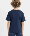 DEFACTO Erkek Çocuk Bisiklet Yaka Renk Bloklu Baskılı Kısa Kollu T-shirt