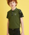 DEFACTO Erkek Çocuk Regular Fit Polo Yaka Baskılı Kısa Kollu Polo T-shirt