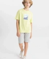 DEFACTO Erkek Çocuk Bisiklet Yaka Baskılı Kısa Kollu T-shirt