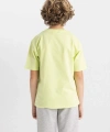 DEFACTO Erkek Çocuk Bisiklet Yaka Baskılı Kısa Kollu T-shirt