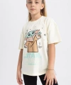 DEFACTO Kız Çocuk Baskılı T-shirt