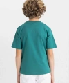DEFACTO Erkek Çocuk Bisiklet Yaka Renk Bloklu Baskılı Kısa Kollu T-shirt
