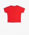KOTON Kız Çocuk Baskılı Kısa Kollu Bisiklet Yaka Pamuklu T-shirt